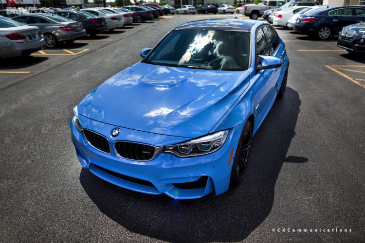 2015 BMW M3 Sedan looks great in Yas Marina Blue