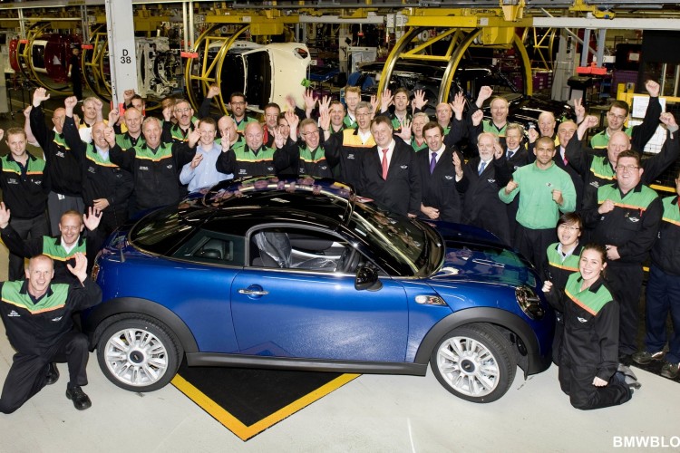 The all-new MINI Coupe rolls off the line in Oxford