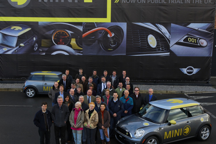 MINI E cars were handed over to UK test drivers